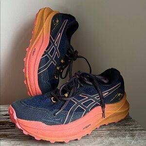 ASICS Trail Running Shoes TRABUCO MAX 2 MIDNIGHT PAPAYA US 9.5 EU 41.5 (Womens)